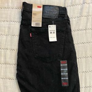 Levi’s 511 Slim Black Jeans 36x32
